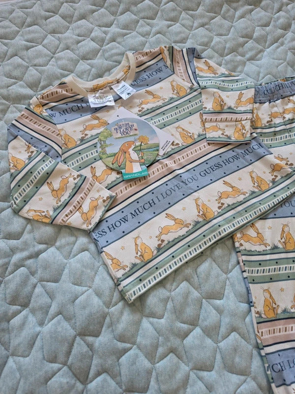 BNWT Guess How Much I Love You Little Nutbrown Hare Pyjama Set Age 2