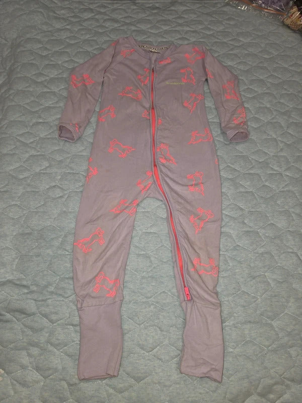 Bonds Wondersuit Unicorn Print Size 1 Zip Romper