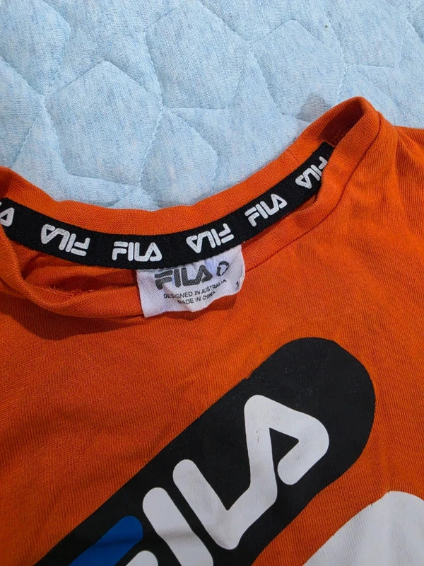 Fila Orange Logo T-Shirt Size 1
1 Kids Cotton Tee Since 1911