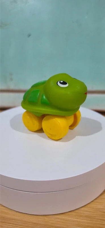 Playskool Roll Around Turtle Toy Green Yellow Preschool Baby Toddler Push Car