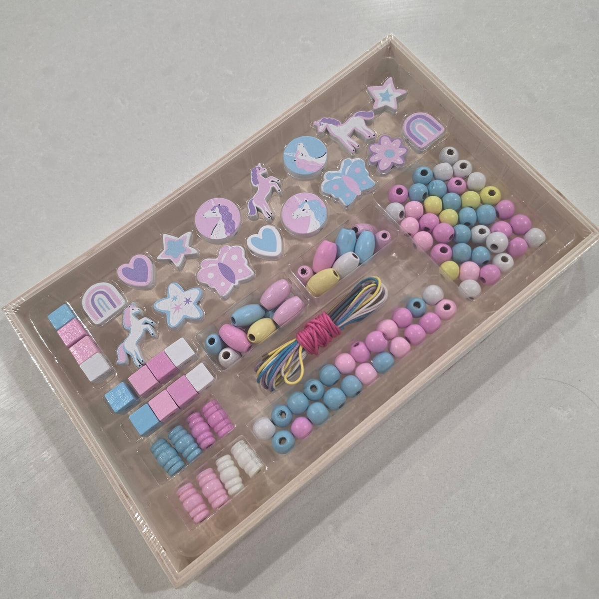 Anko Unicorn Wooden Bead Jewellery Making Set