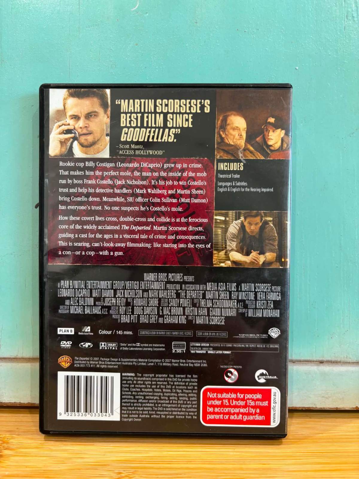 The Departed DVD Movie MA15+