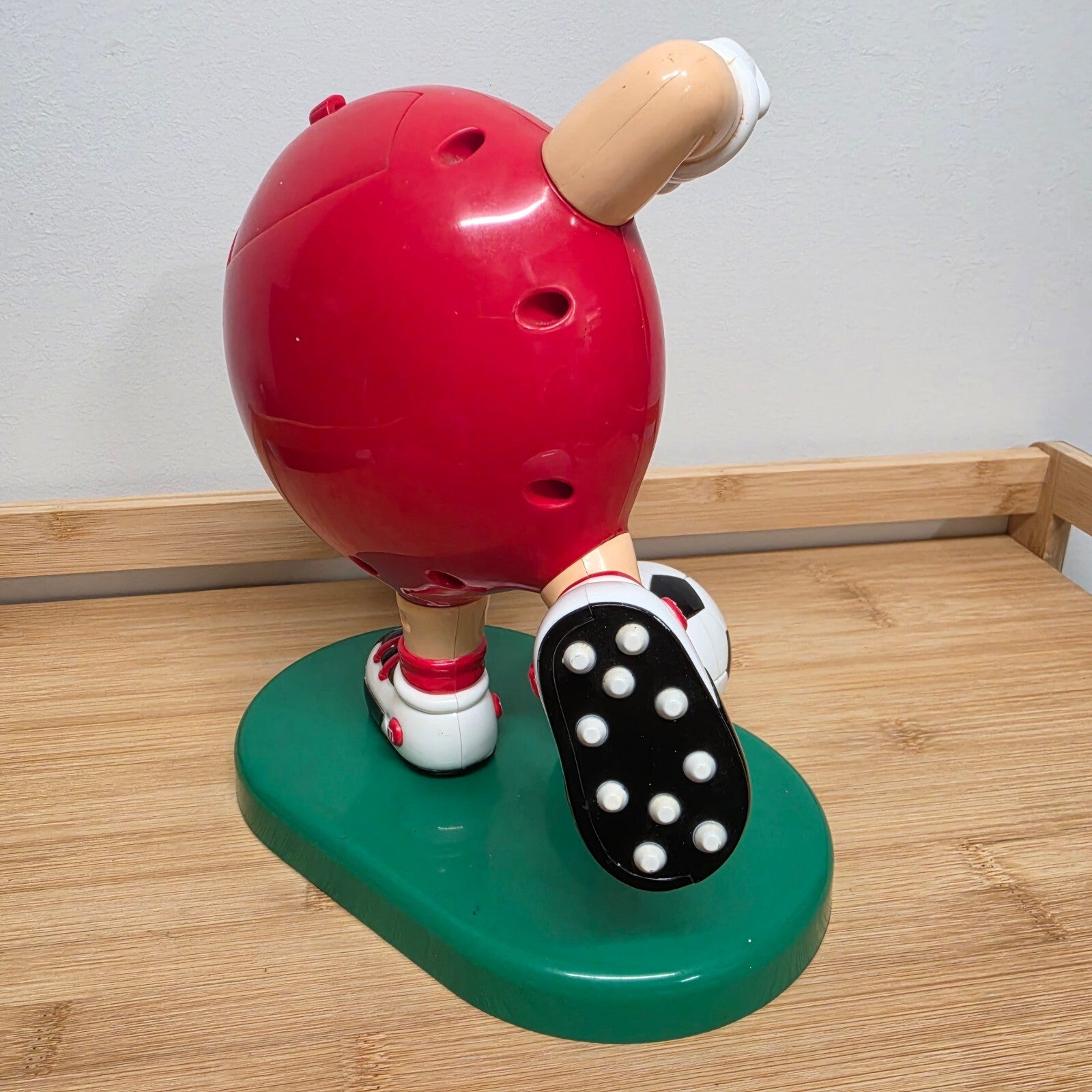 Vintage 1999 M&M’s Red Soccer Player Candy Dispenser