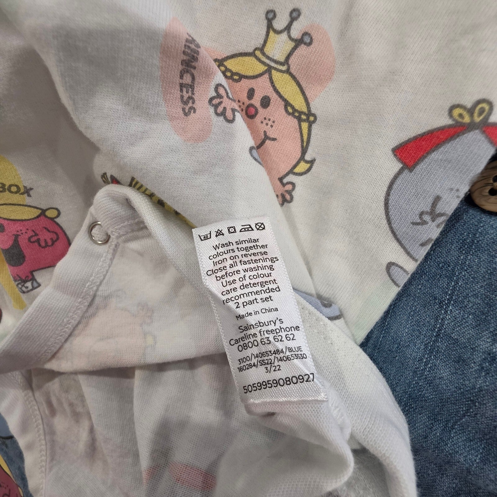 Mr. Men Little Miss Baby 2 Piece Set – 3-6 Months