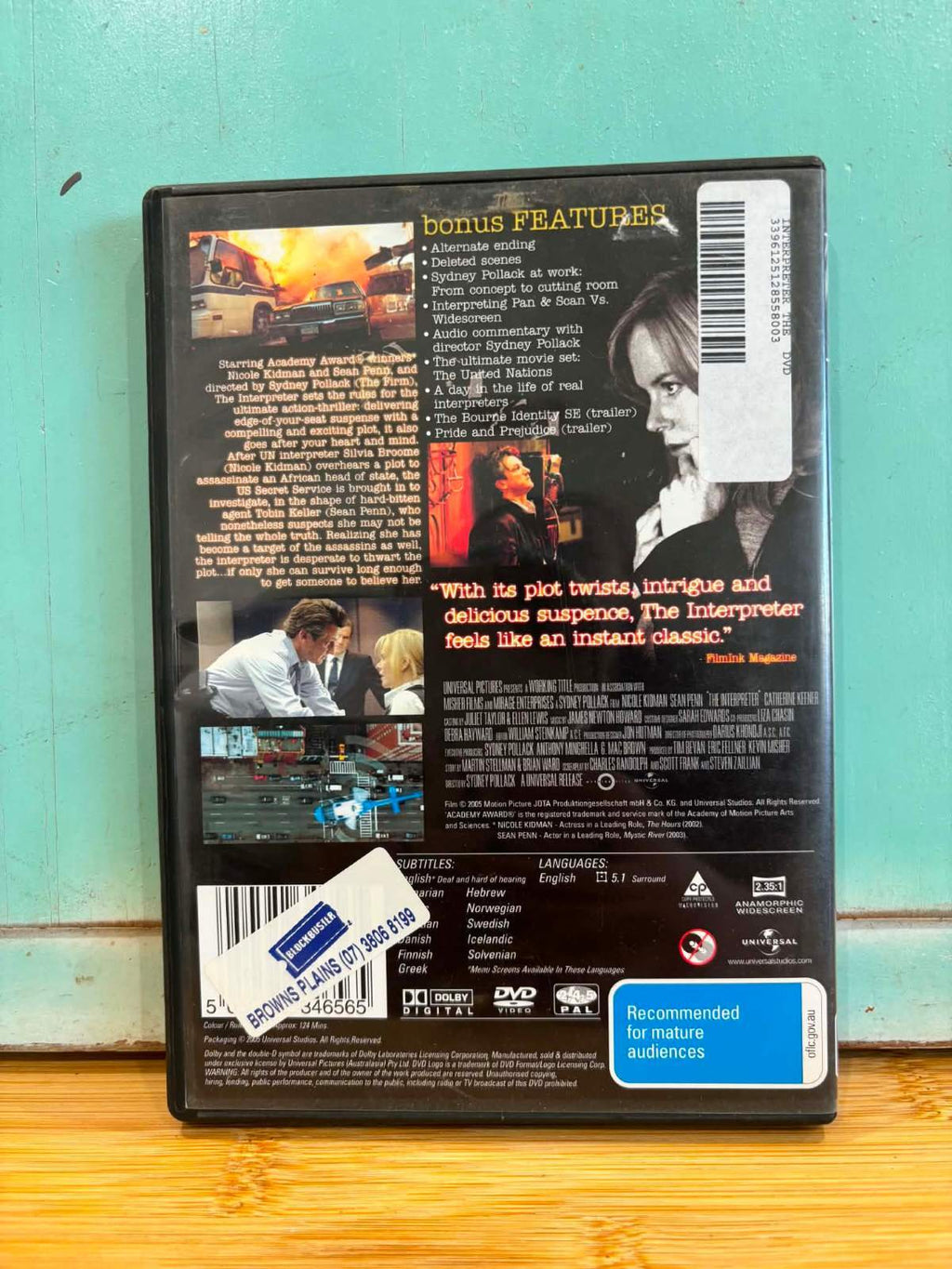The Interpreter DVD Movie