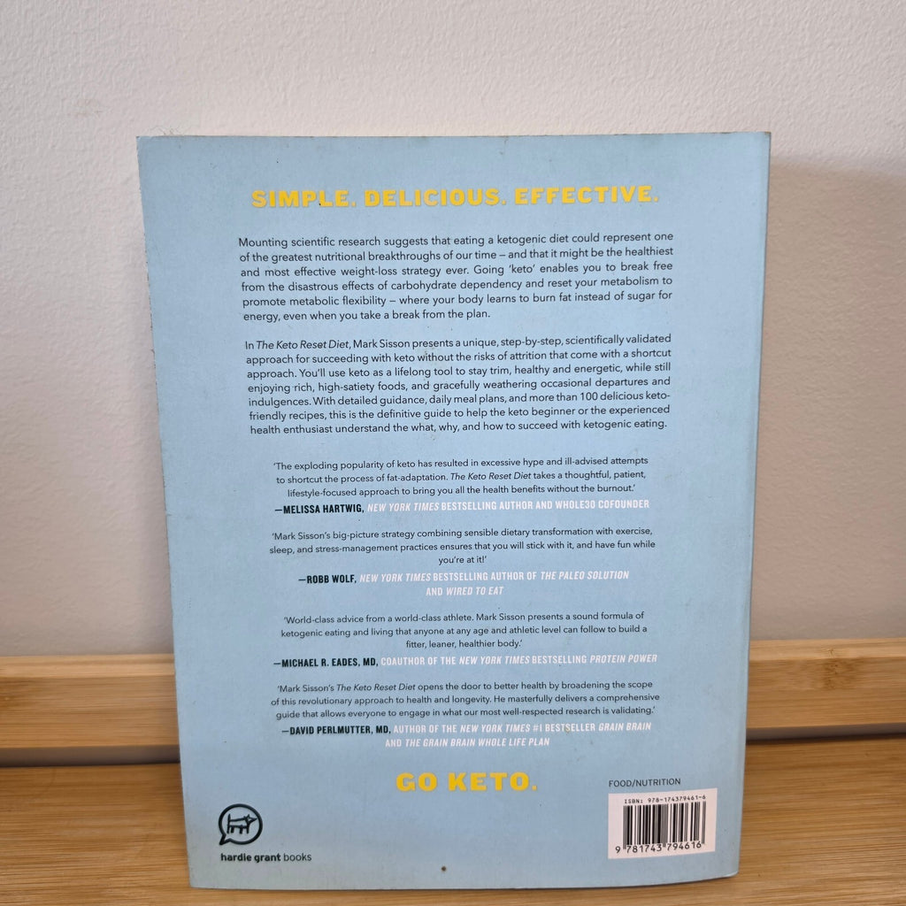 The Keto Reset Diet by Mark Sisson Paperback