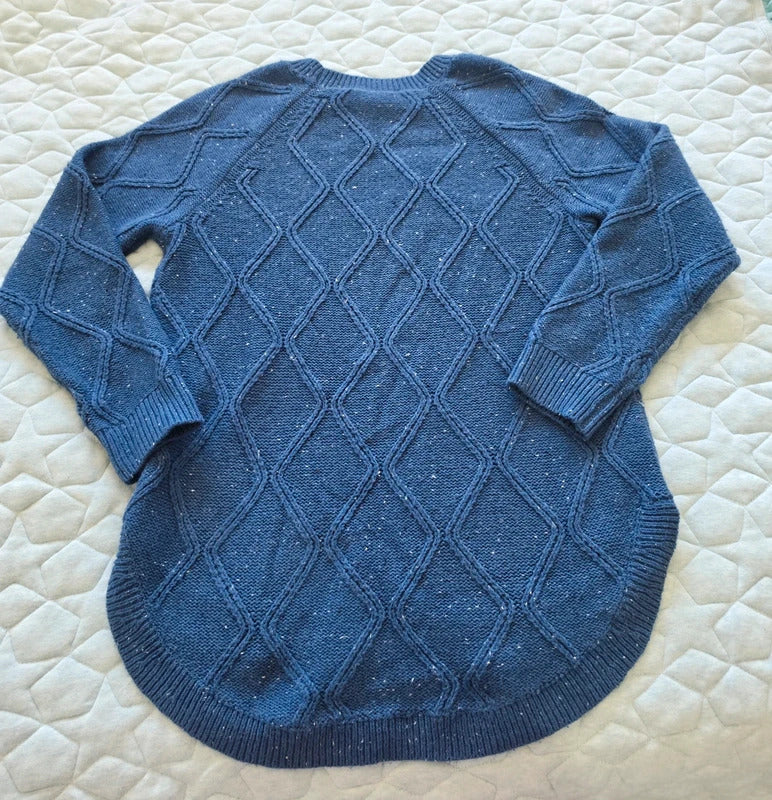 Sussan Navy Textured Knit Jumper Sweater XXS