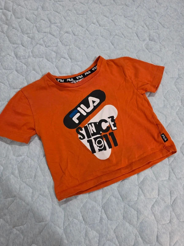 Fila Orange Logo T-Shirt Size 1
1 Kids Cotton Tee Since 1911