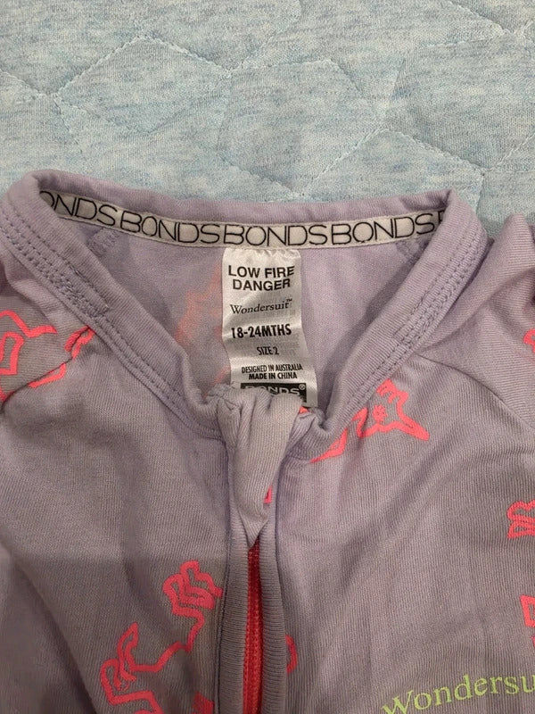Bonds Wondersuit Unicorn Print Size 1 Zip Romper